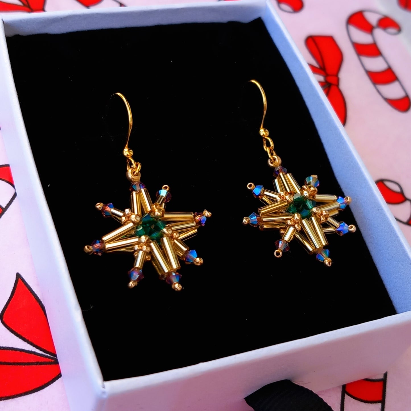 Orecchini Pendente "Stella di Natale"